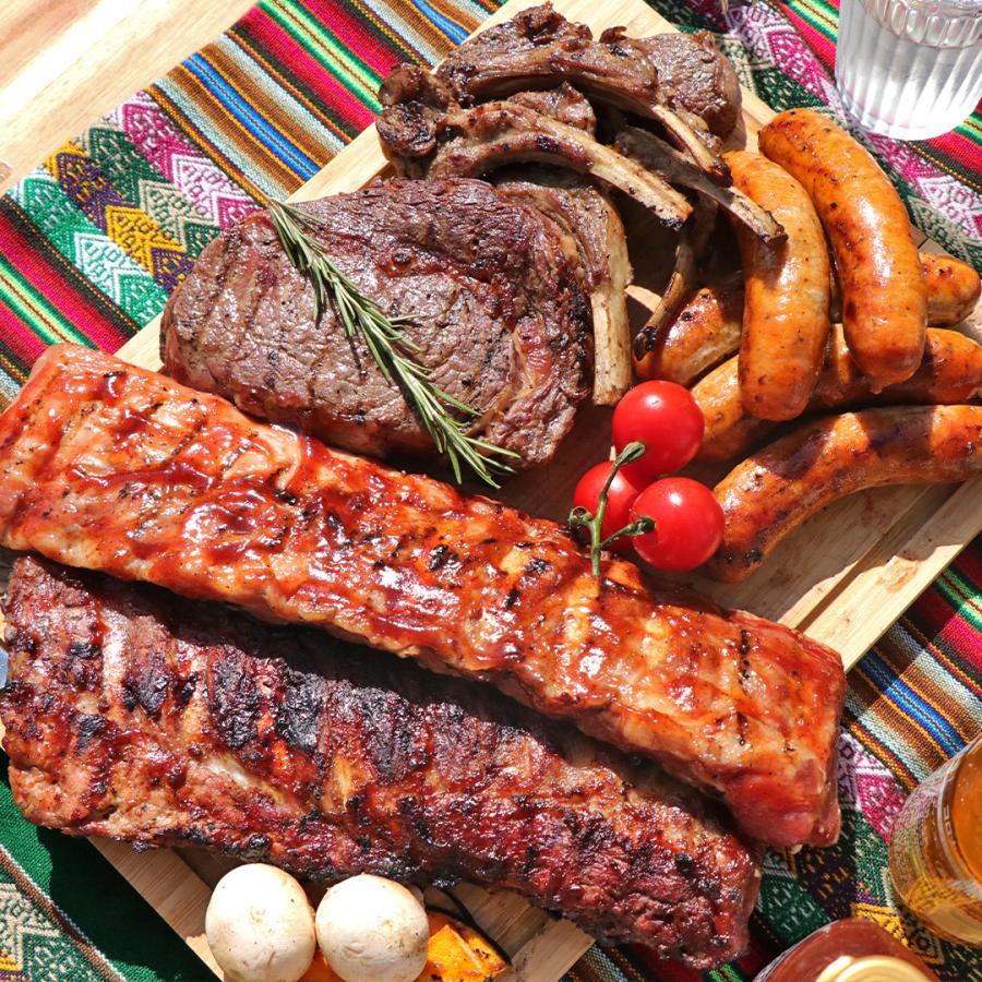 (送料無料) わいわい盛り上がる！フレンズBBQセット 5人前 2.3kg BBQ 食材 バーベキュー肉 焼肉　バックリブ ステーキ ブロック肉 |  | 01