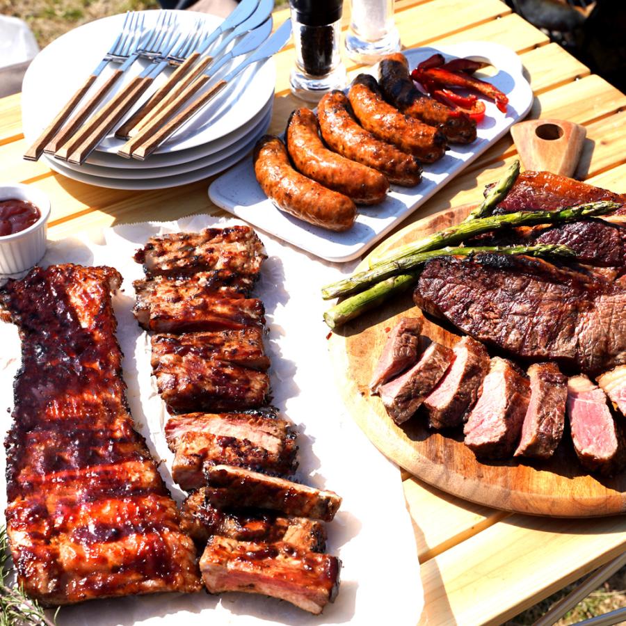 バーベキューセットA （BBQソース マイルド）ステーキ ソーセージ 他合計2.5kg 送料無料 BBQ 牛肉 焼肉 キャンプ |  | 06