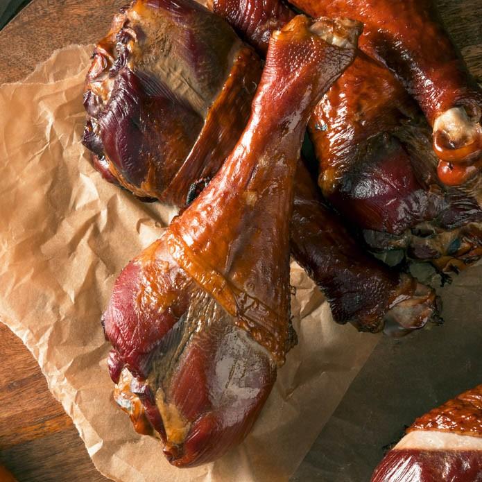 骨付き スモークターキードラムスティック　200g×2本 加熱調理済み 七面鳥 ターキー クリスマス テーマパーク | 