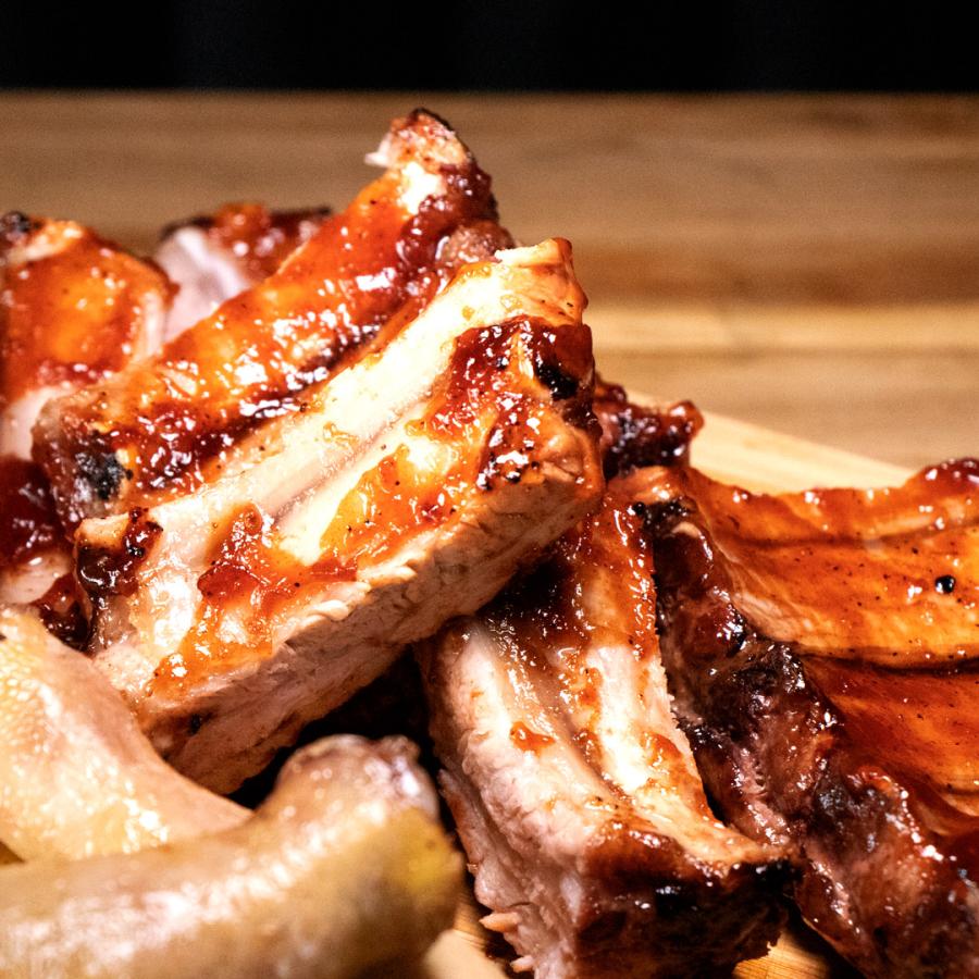 本格テキサス風BBQセット（ブリスケット、バックリブ、チキンレッグ）2.4kg 6-8人前 送料無料　バーベキュー ブリスケット ブリスケ 牛肉 豚肉 鶏肉 |  | 02