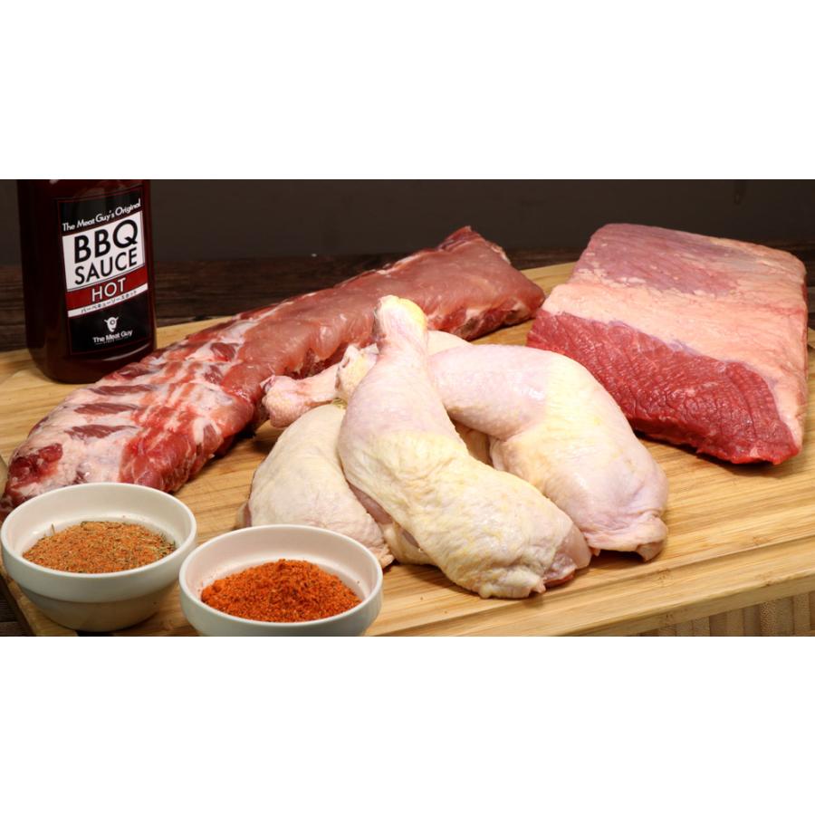 本格テキサス風BBQセット（ブリスケット、バックリブ、チキンレッグ）2.4kg 6-8人前 送料無料　バーベキュー ブリスケット ブリスケ 牛肉 豚肉 鶏肉 |  | 03