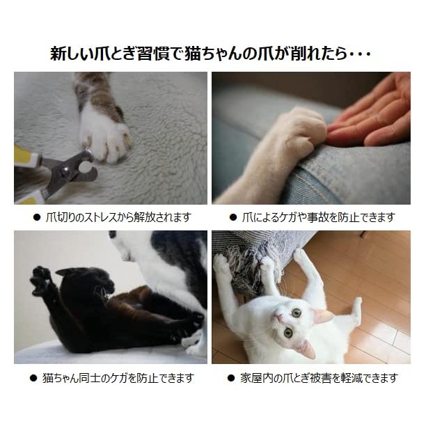bibi Nyan 爪切り不要の爪とぎボード 猫 日本製 両面使用可 ヤスリ