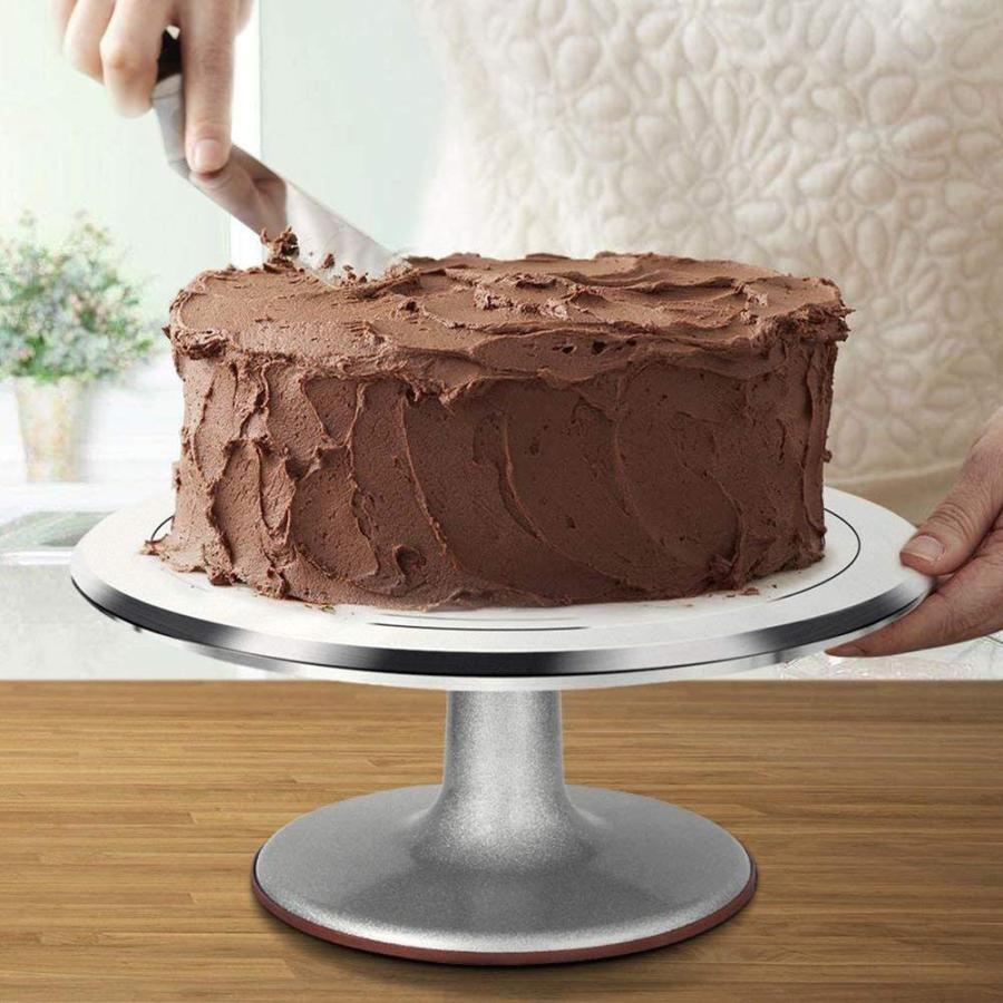 ケーキ回転台 アルミ合金 回転台 ケーキクーラー ケーキ装飾台 滑り 
