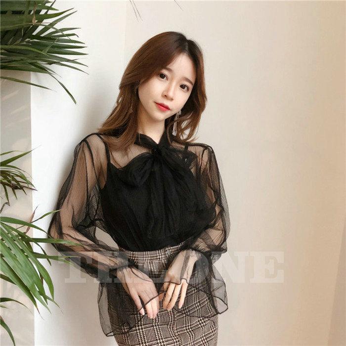 シースルーレーストップス レーストップス チュールレース レース