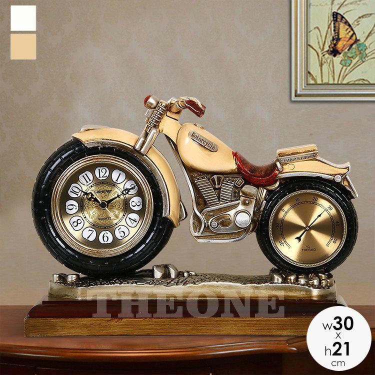 置き時計 おしゃれ 北欧 ファッション プレゼント 小さい アンティーク バイク かわいい プレゼント 個性的 置き時計 ギフト 退職祝い