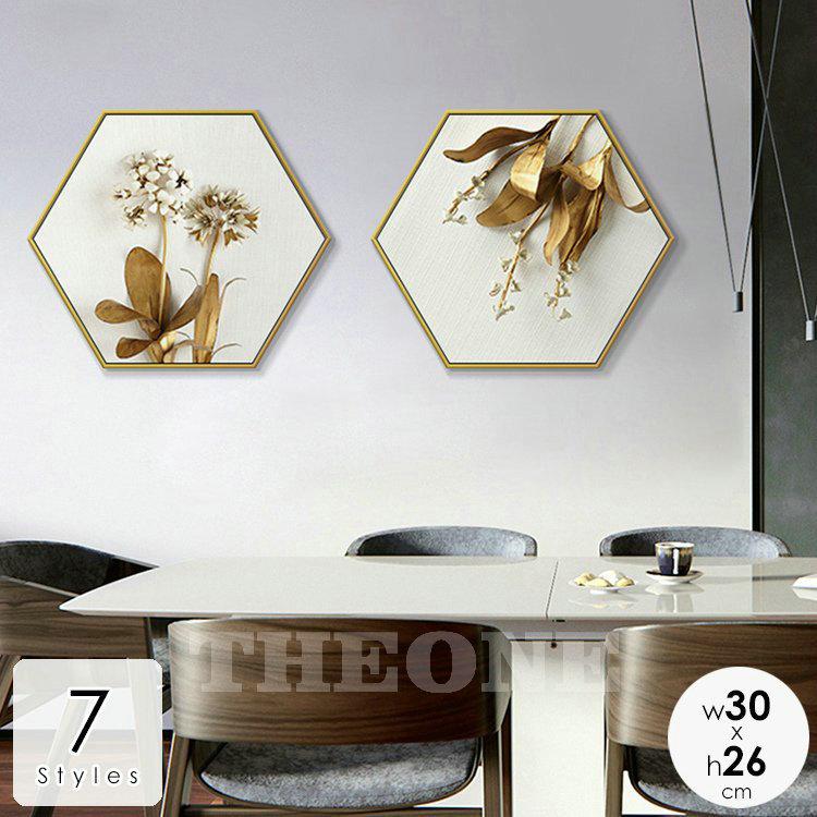 インテリア 壁掛け 壁絵 アートパネル アートボード リビング 寝室 ダイニング 花 モダン 六角形 高級感 ホワイト ゴールドくつろぎ空間 おしゃれ Theoneafj 441 Theone 通販 Yahoo ショッピング