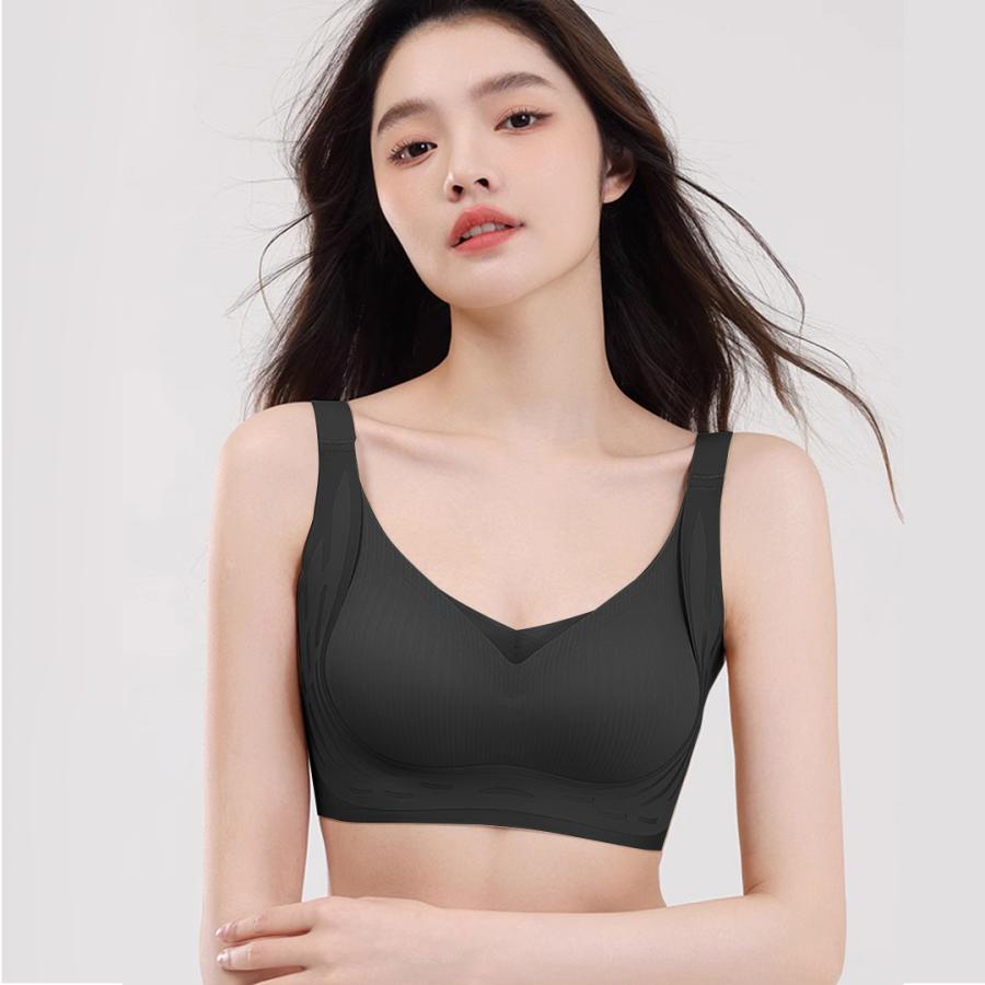 Veimia（ヴェーミア） ノーワイヤブラ 3Dカップ 垂れ防止 補整ブラ