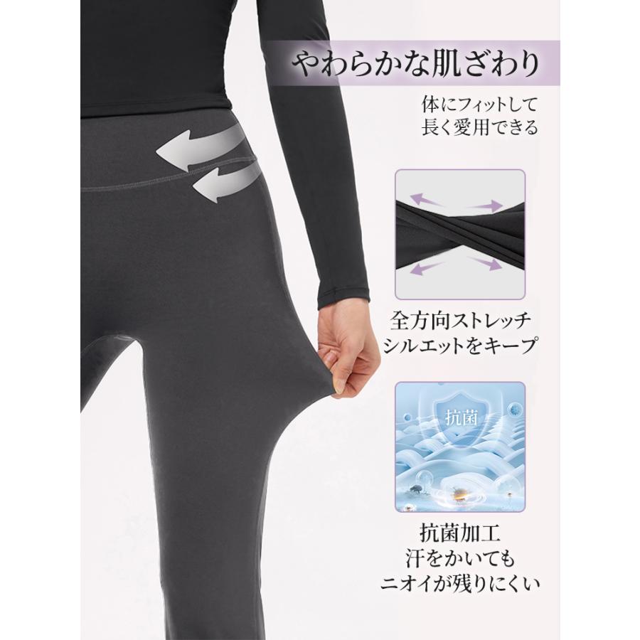 Veimia ハイウエストフレアパンツLサイズ　(ブラック、グレーのセット) Veimia（ヴェーミア） ヨガパンツ レディース ハイウエスト 美脚見え