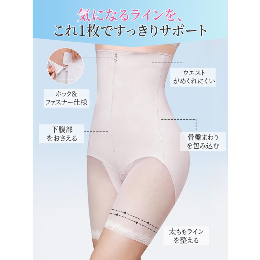 Veimia（ヴェーミア） ガードル 薄手 冷感 通気メッシュ 前開き 1万回