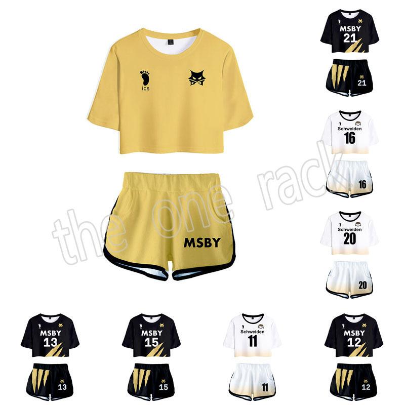 ハイキュー コスプレ衣装烏野高校黒狼子供用大人用半袖 Tシャツ