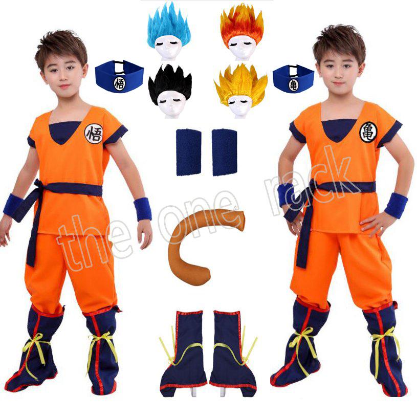 ドラゴンボール風 孫悟空風コスプレ衣装 カカロット 子供服 大人用服装ハロウィンコスチュームハロウィーン変装仮装halloween Rack 3291 The One Rack 通販 Yahoo ショッピング
