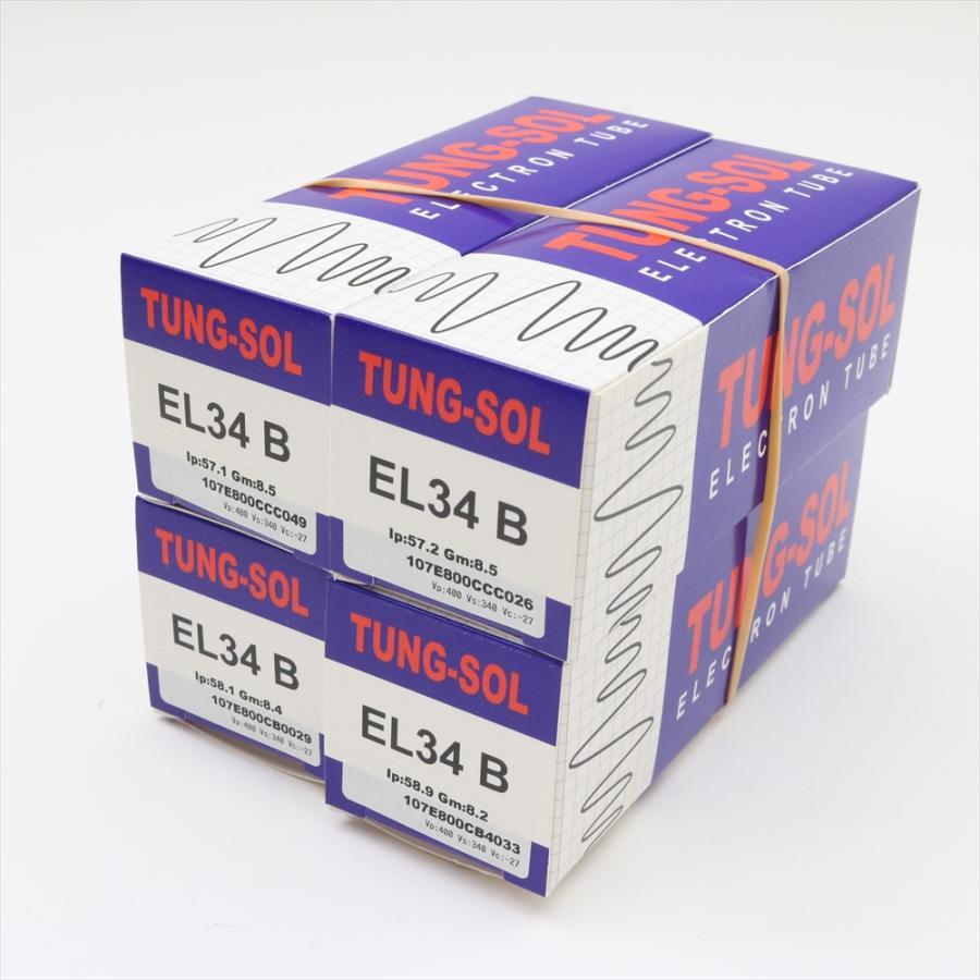TUNG-SOL EL34B 真空管 4本セット 復刻TUNG-SOL EL34B - テクソル