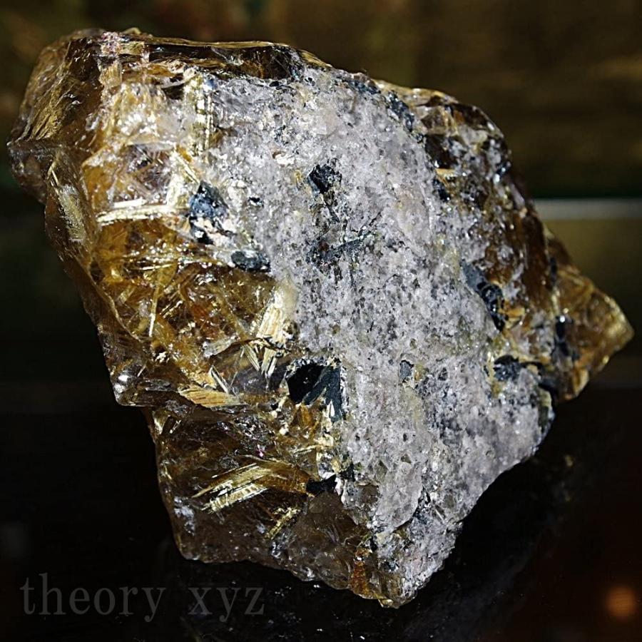 theory xyz ルチルクォーツ 置物 母岩(結晶)入り ゴールドルチル theory xyz ルチルクォーツ 置物 母岩(結晶)入り ゴールドルチル