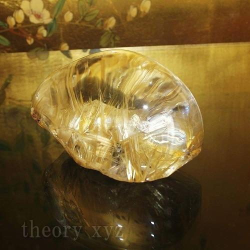 theory xyz ルチルクォーツ 宝石鑑別書付 90.7mm 置物天然 theory xyz ルチルクォーツ 宝石鑑別書付 90.7mm 置物天然