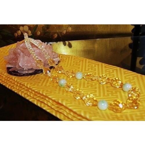 theory xyz 天然シトリンネックレス 甲府製xyz品 糸魚川翡翠 四