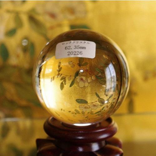 theory xyz 天然水晶 無垢 丸玉 最高級 甲府研磨 水晶玉 天然 62.35mm