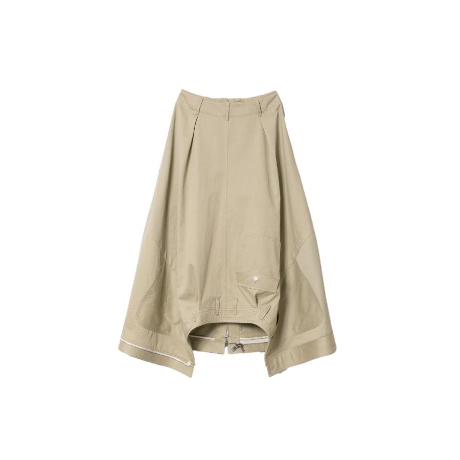 【正規取扱店】beautiful people double-end chino cloth cargo skirt olive  (ビューティフルピープル)｜thepark｜02