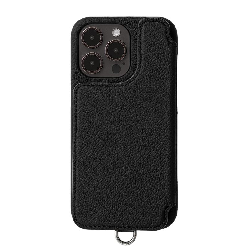 Demiurvo 正規取扱店 DEMIU POCHE FLAT iPhone16ProMax BLACK 携帯 