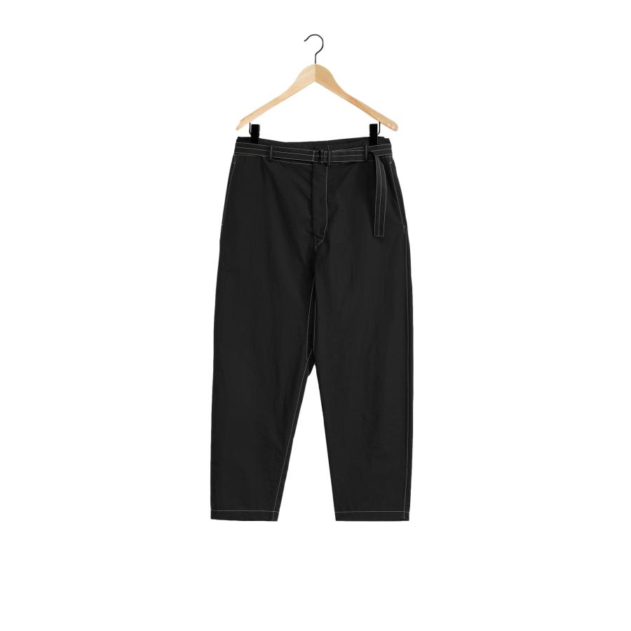 LEMAIRE 正規取扱店 BELTED CARROT PANTS BLACK (ルメール) : THE PARK 
