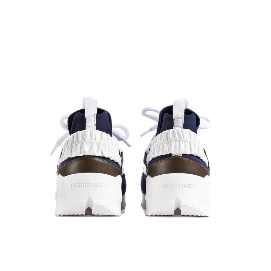 PIERRE HARDY ピエールアルディ TREK COMET SNEAKERS レディーススニーカー NAVY MULTI KHAKI｜thepark｜02