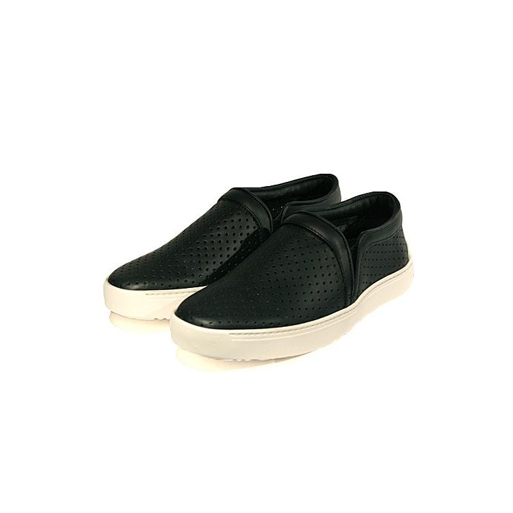 正規取扱店 rag&bone スニーカー KENT LEATHER SLIP-ON BLACK(ラグ＆ボーン)｜thepark