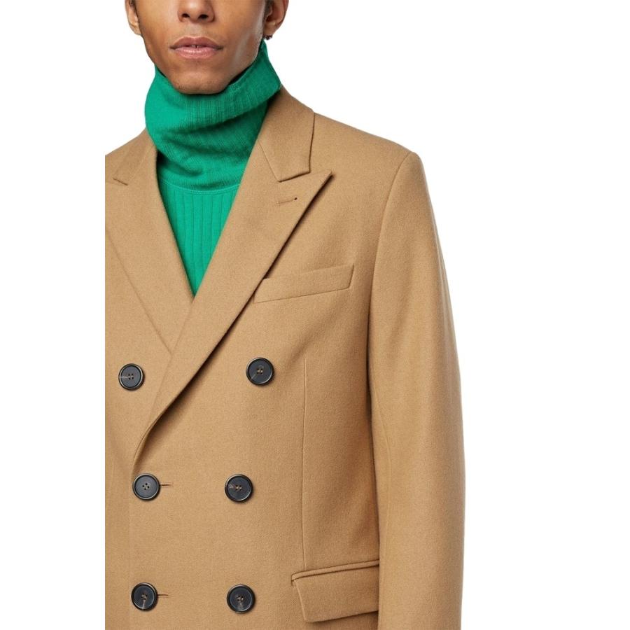 ブランド 正規取扱店 AMI Alexandre Mattiussi 18-19A/W ダブルブレストコート CAMEL (アミ アレクサンドル マテュッシ) 【BCD1418308802】(51480円)