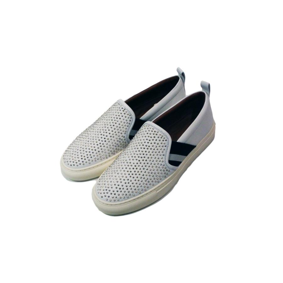 正規取扱店 BALLY レディース HENRIKA-NEW-STUDS スタッズスリッポンスニーカー WHITE (バリー)