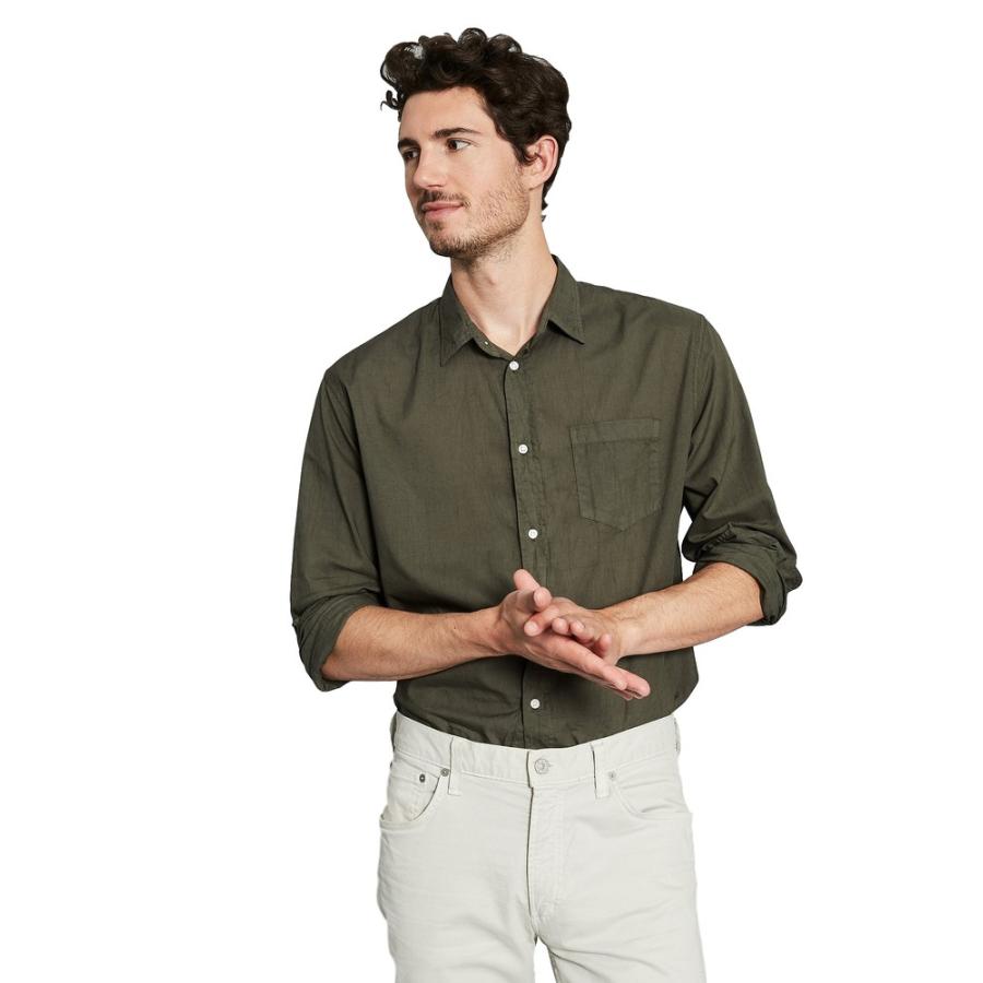 Frank Eileen フランクアンドアイリーン メンズ Luke メンズシャツ L2 Khaki Parselsorgu Com