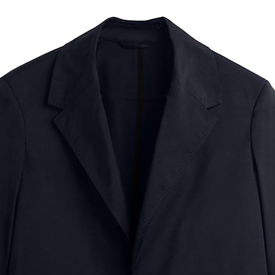 Neil Barrett ニール バレット メンズ 定番マットナイロンストレッチシングルコート NAVY｜thepark｜03