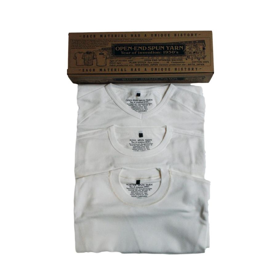 正規取扱店 NIGEL CABOURN 3-PACK GYM TEES WHITE (ナイジェルケーボン)