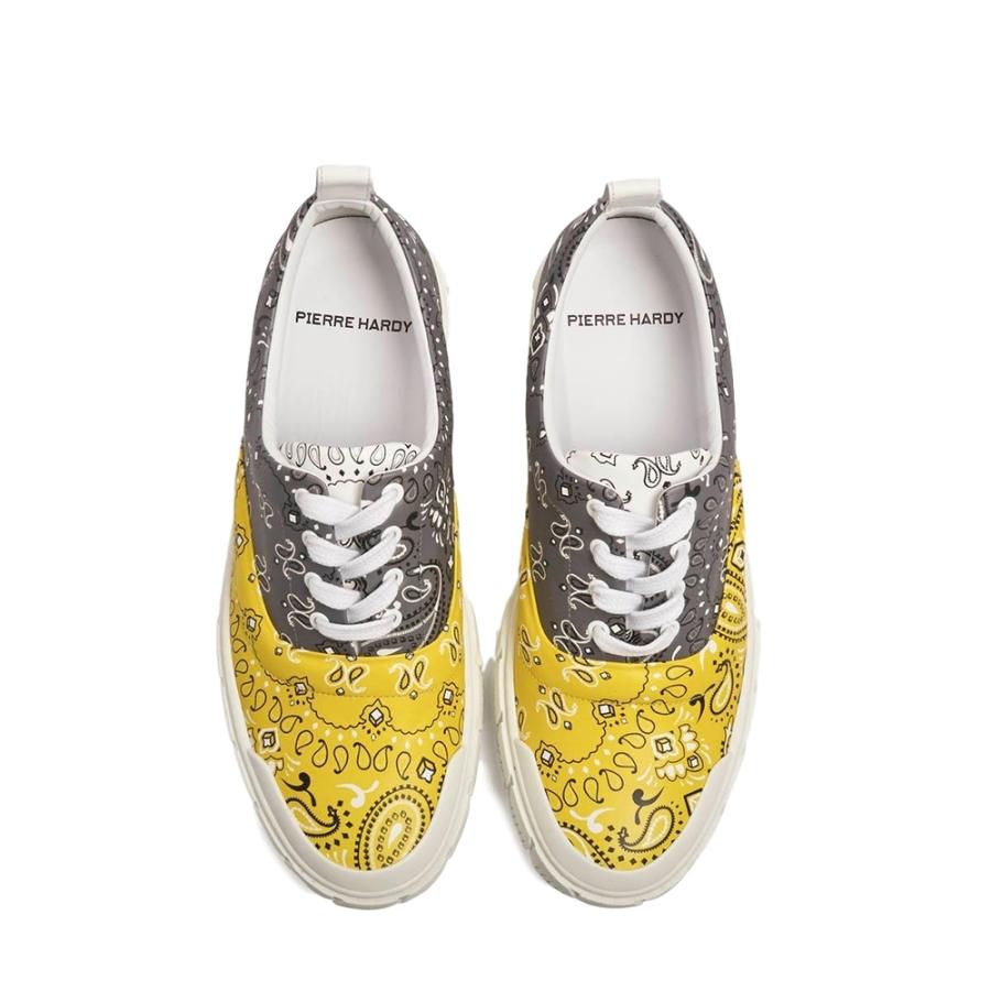 【推し】 PIERRE HARDY ピエールアルディ レディース 20-21A/W レディース オリースニーカー GREY-YELLOW BANDANA 【AA1020090743】(37026円)