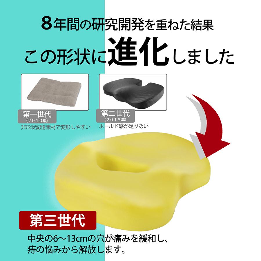クッション 椅子 腰痛 21 低反発 座布団 口コミ 痔 骨盤矯正 椅子用クッション 骨盤 低反発クッション 腰痛クッション お尻 車 運転 洗濯 デスクワーク 痛み Seikatsu 002 The Portree 通販 Yahoo ショッピング