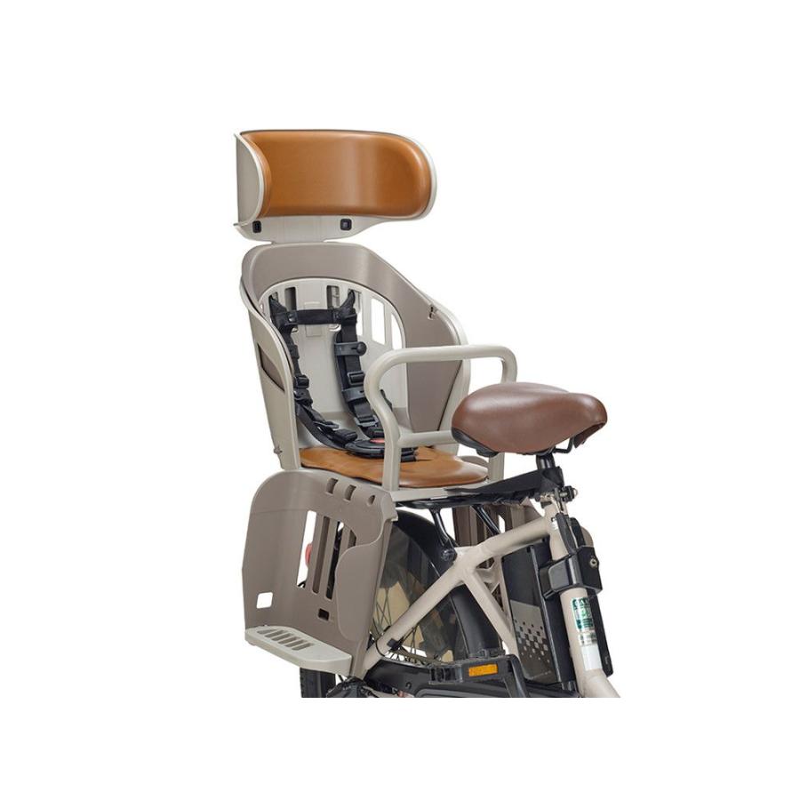 リアチャイルドシート 自転車後用同乗器（子供乗せ） RBC-019DX2 POPOLA more（ポポラモア） グレージュ OGK giken（オージーケー技研）の画像