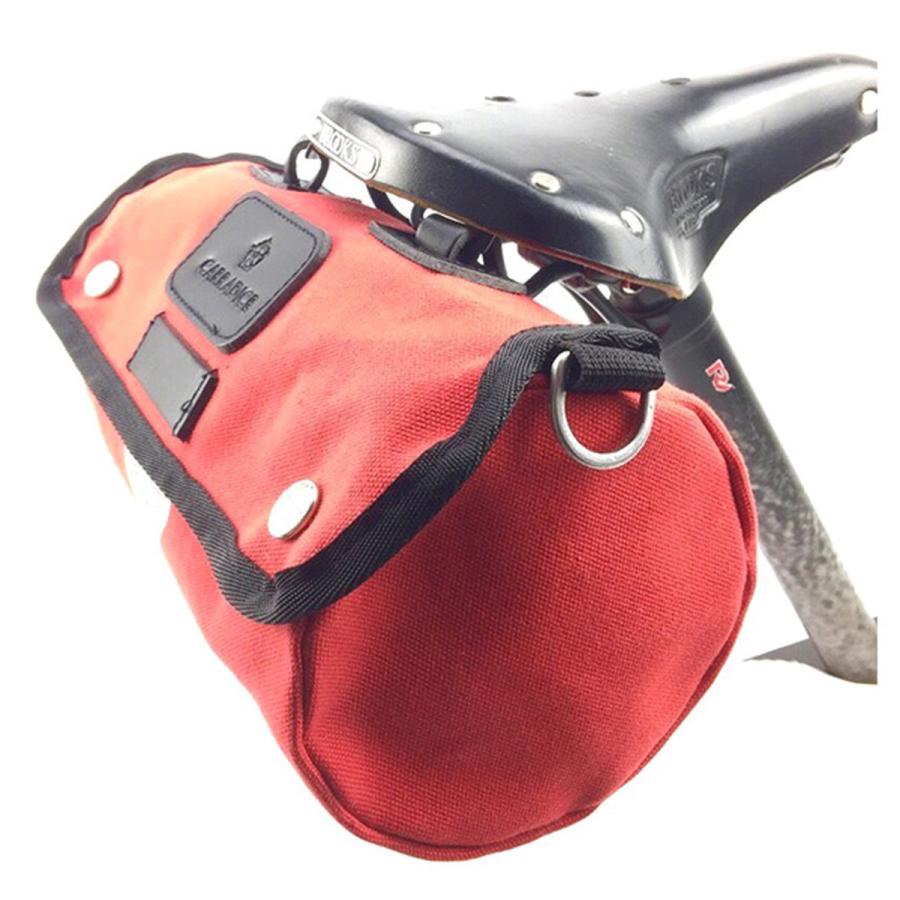 Carradice/キャラダイス ジップサドルロール レッドサドルバッグ自転車