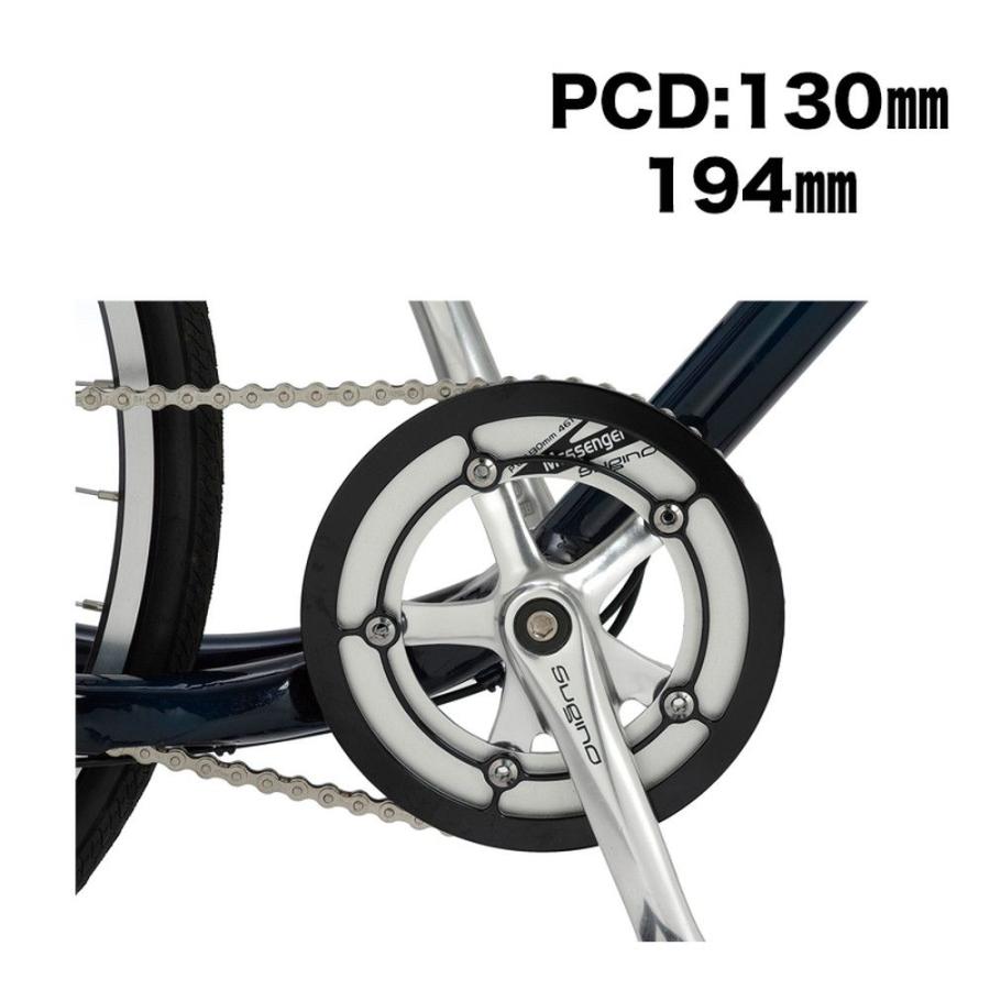 Dixna ラインガード PCD130mm 直径194mm ブラック チェーンガード