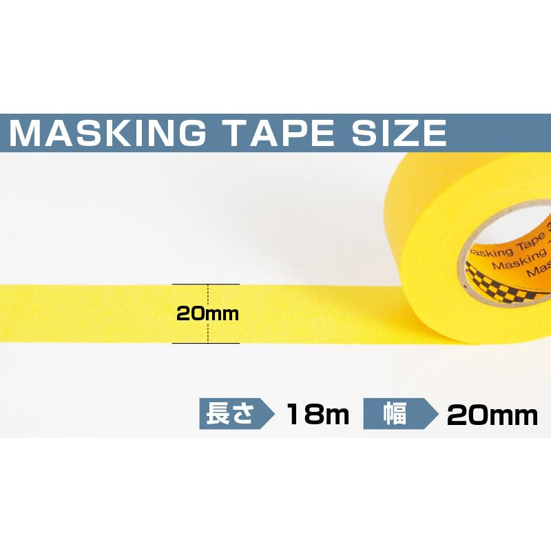 3M スリーエム マスキングテープ 243J Plus 20mm×18m 1巻 メール便対象