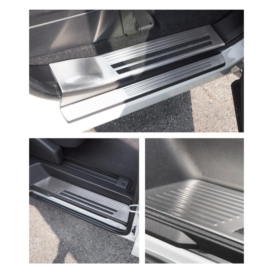 デリカD5 サムライプロデュース スカッフプレート6P シルバー デリカD5 サムライプロデュース スカッフプレート6P シルバー サムライ