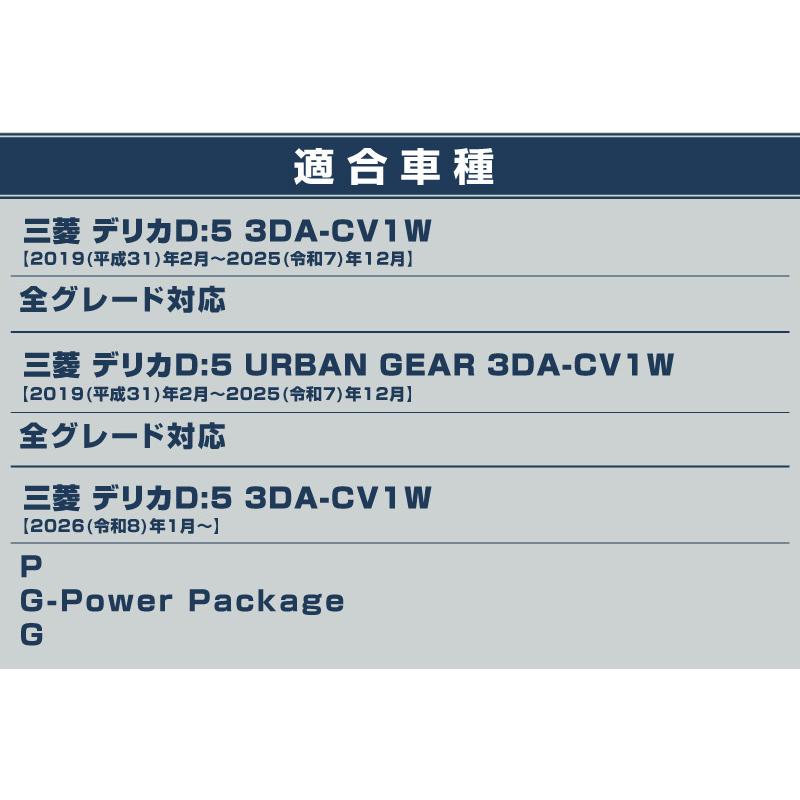 サムライプロデュース 新型デリカD:5 ラゲッジ スカッフプレート 3P