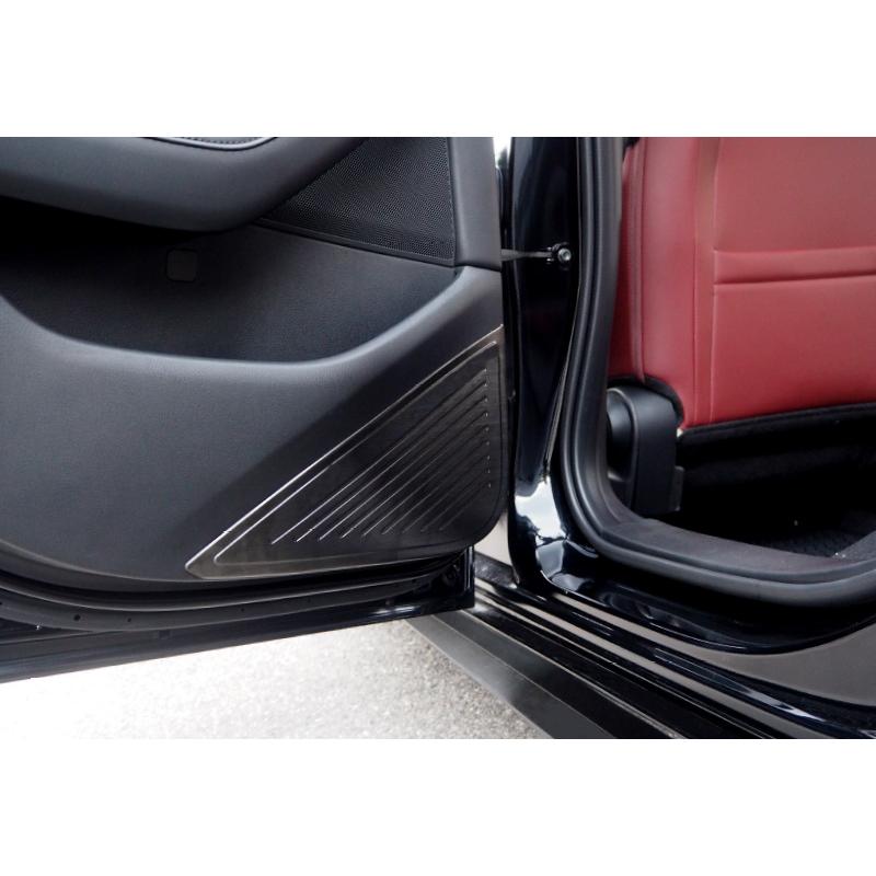 耐久性に優れたステンレス製 内装用品 4p マツダ Mazda3ファストバック専用 マツダ 自動車 ドアキックガード 選べる2色 カーパーツのサムライプロデュース 通販