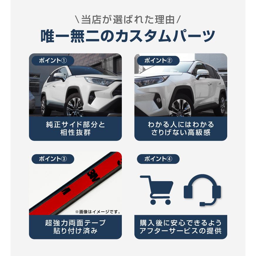50系　rav4 サイドミラーガーニッシュ　ラプターライナー塗装 RAV4のサイドミラー・ラプターライナー・キャンディー塗装
