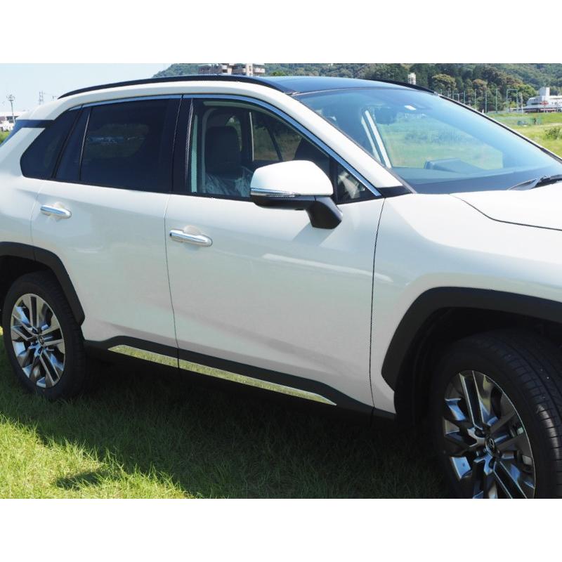 サムライプロデュース RAV4 50系 サイドガーニッシュ 鏡面仕上げ 4P