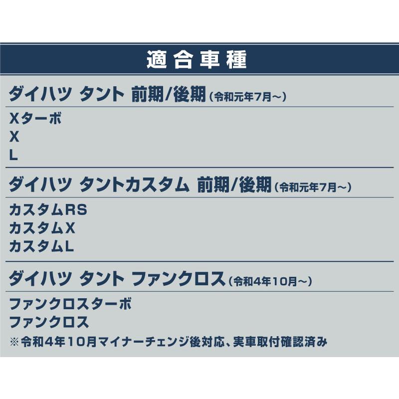ダイハツ 新型タント タントカスタム ファンクロス LA650S LA660S 前期 後期 リアゲート ガーニッシュ 鏡面仕上げ 1P｜thepriz｜19