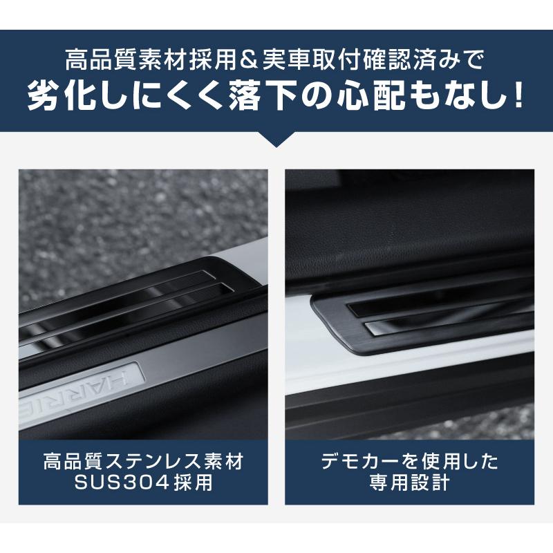 サムライプロデュース 新型ハリアー 80系 サイドステップ外側