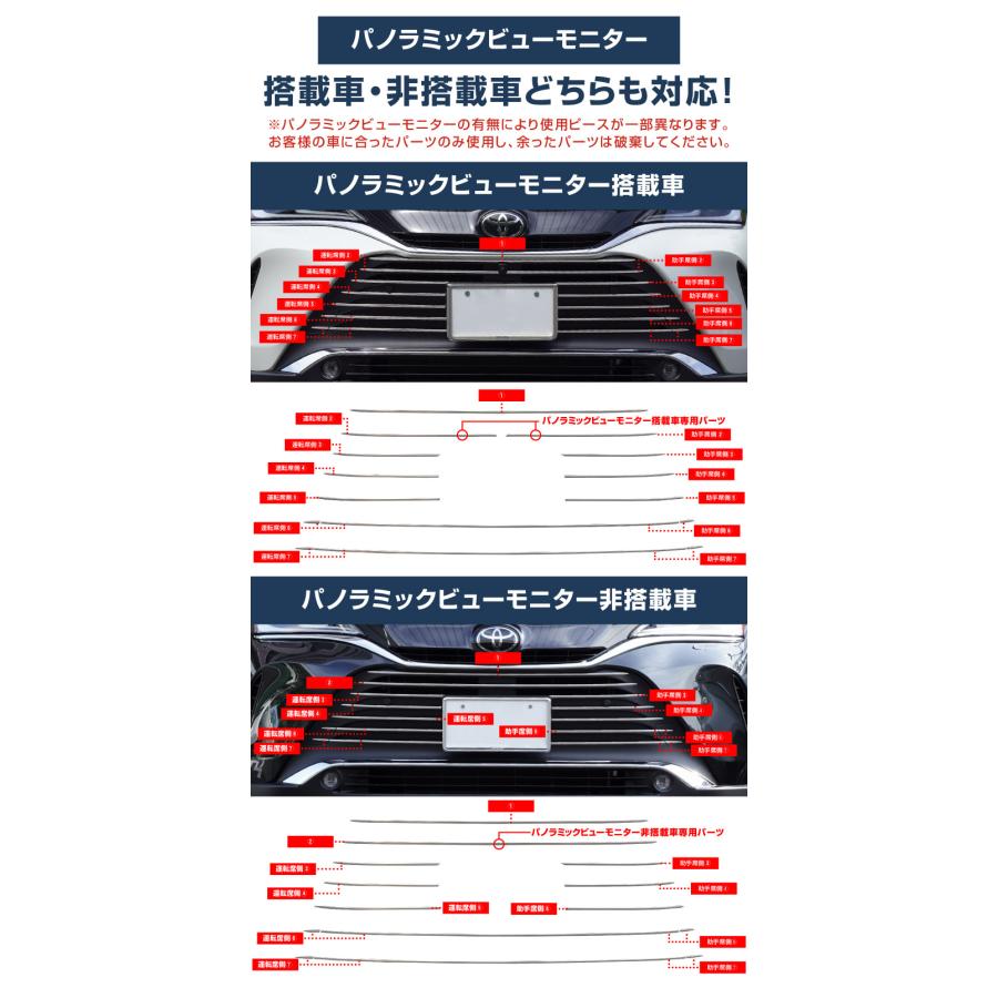 サムライプロデュース 新型ハリアー 80系 フロントグリルガーニッシュ