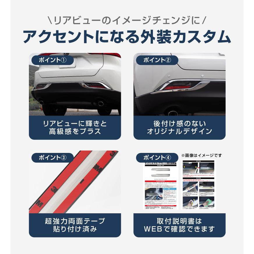 サムライプロデュース 新型ハリアー 80系 リアバンパー ガーニッシュ