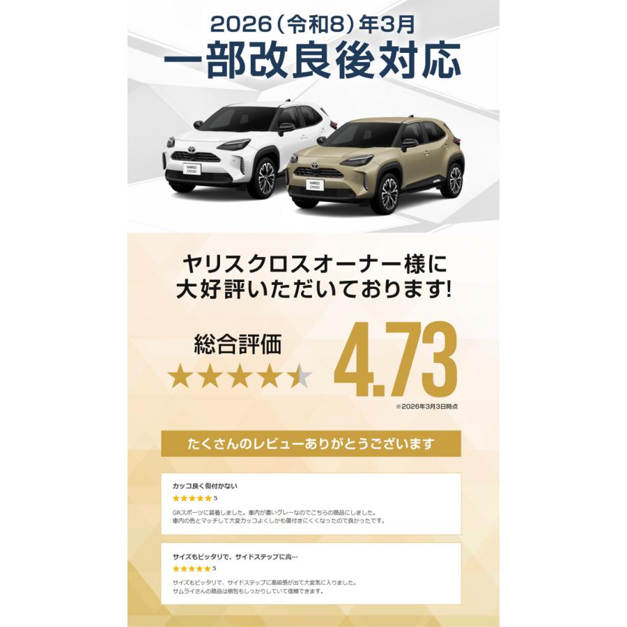 サムライプロデュース 新型ヤリスクロス サイドステップ 内側