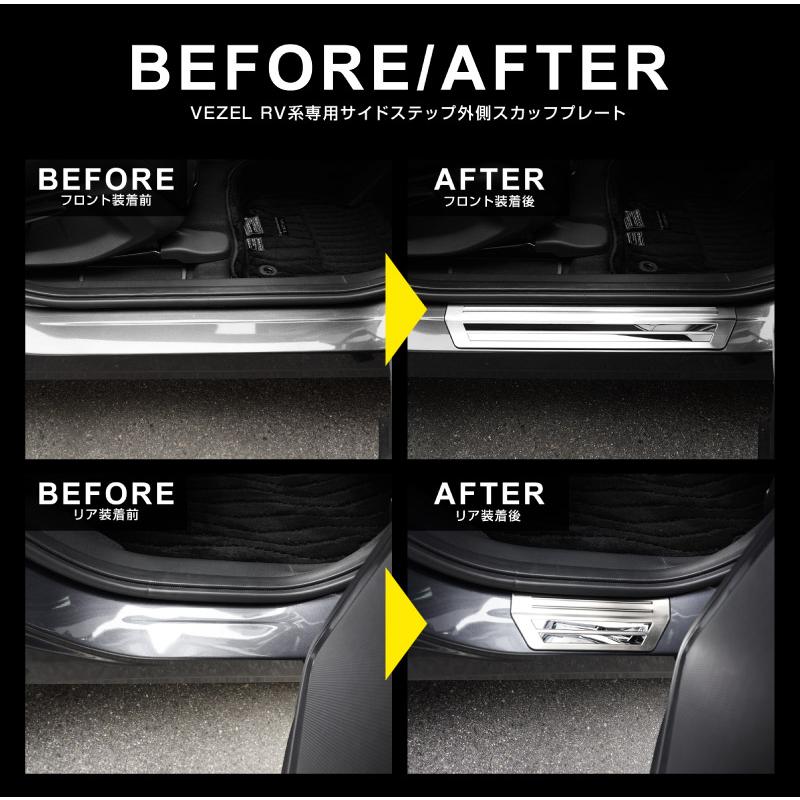 サムライプロデュース 新型ヴェゼル RV系 サイドステップ外側