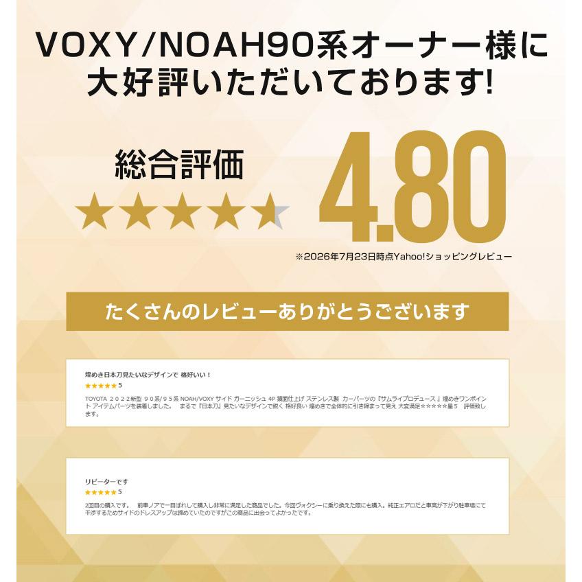 サムライプロデュース ノア ヴォクシー 90系 サイドガーニッシュ 4P