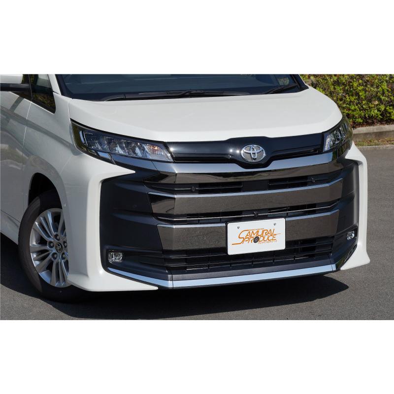ノア 90系 エアログレード フロントカメラ装着車専用 センターグリル ガーニッシュ 4P 鏡面仕上げ 社外品