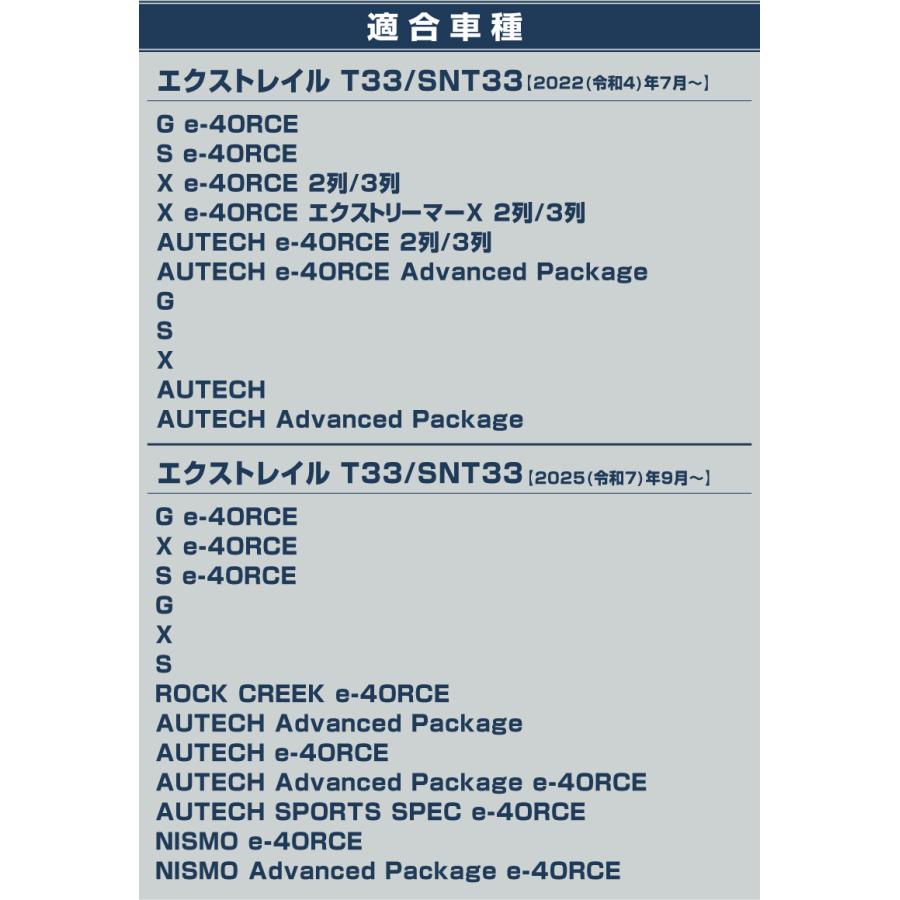 サムライプロデュース 新型エクストレイルT33 ラゲッジ